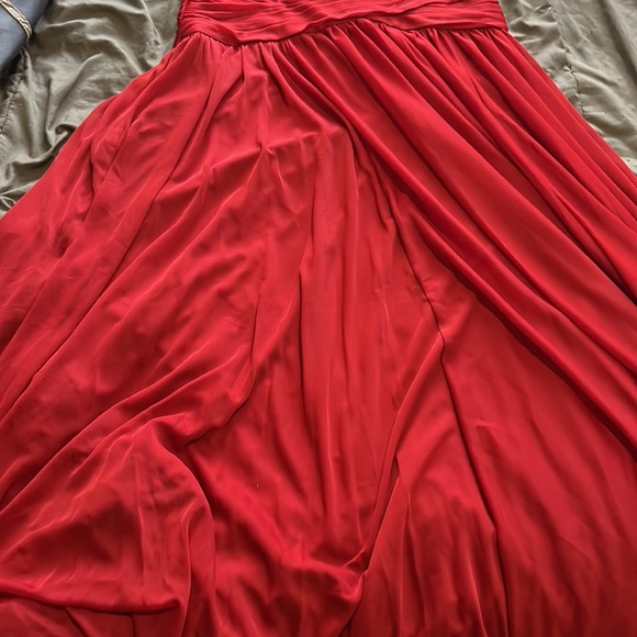 It’s my last bridesmaid dress in candy apple red with sleeves out - Picture 3 of 7